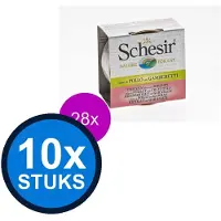 Schesir 10x Complementary kat blik bouillon kip&garnalen 70gr