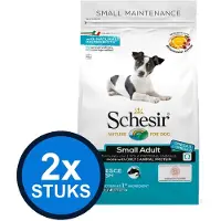 Schesir 2x Hondenvoer Droog - Onderhoud Kleine Rassen - Vis - 2kg