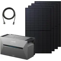 Anker SOLIX Solarbank 3 E2700 Pro 2680Wh + 4× 500W zonnepanelen, Tot 16kWh capaciteit, 4 MPPT's met 3600W, 1200W bidirectioneel opladen, Anker Intelligence en Plug&Play
