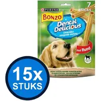 Bonzo 15x - Dental Delicious Beef - Hondenvoer Snacks - 200 g