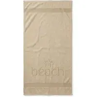 Zohome Strandlaken Turtle Beach - 100x200 cm - 100% Katoen - Natural - Badlaken - Strandlaken - Strandhanddoek