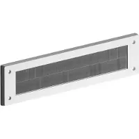 Aura Brievenbus borstel – brievenbusklep Met Borstelbescherming - brievenbus tochtwering –Wit - 34cm x 1cm x 8cm