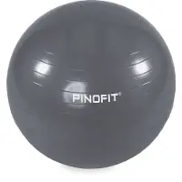 PINO PINOFIT Gymnastiekbal Ø 65 cm Donkergrijs – Anti-Burst Fitnessbal – Yoga Bal – Pilates Bal – Zitbal
