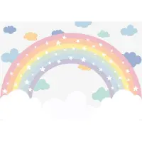 Consalnet Fotobehang - Vlies Behang - Regenboog in de Wolken - 208 x 146 cm