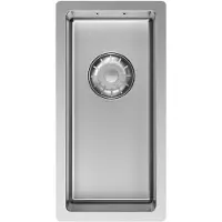 Pure.Sink Comfort kleine RVS spoelbak 18x40 cm onderbouw, vlakinbouw en opbouw PCM1840-02