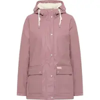 Mymo Regenjas met voering van imitatiebont keepsudry Dames mauve