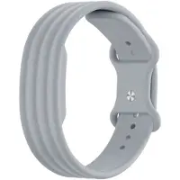 Bandz Siliconen sport bandje geschikt voor Fitbit Air - Grijs