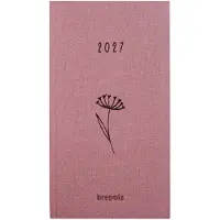 Brepols agenda 2027 - INTERPLAN [0.736] - AURELIA - Zakagenda - 1 week op 2 pagina's - Weekoverzicht - Roze - 9 x 16 cm