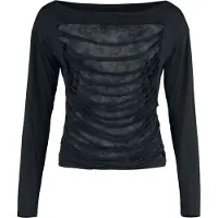 Black premium by emp Shirt met lange mouwen - Essential Slub Layers Longsleeve - S tot XXL - voor Vrouwen - zwart | Maat L