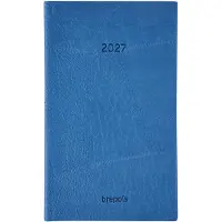 Brepols bureau agenda 2027 - BREFORM [0.516] - LUCCA - Bureau agenda - 1 dag op 1 pagina - Dagoverzicht - Blauw - 10 x 16.5 cm