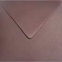 Netuno Gladde bordeaux enveloppen 12 - 153 x 153 mm - 25 stuks - NK natgelijmde - 120 gram - Keaykolour -