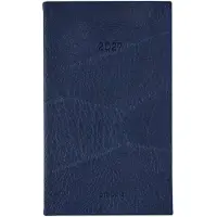 Brepols bureau agenda 2027 - BREFORM [0.516] - LUCCA - Bureau agenda - 1 dag op 1 pagina - Dagoverzicht - Donkerblauw - 10 x 16.5 cm