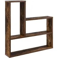 vidaXL Wandplank Gerookt eiken 60 x 11 x 60 cm Bewerkt hout