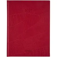Brepols bureau agenda 2027 - OPTIVISION LARGE [0.117] - LUCCA - Bureau agenda - 1 week op 2 pagina's - Weekoverzicht - Rood - 17.1 x 22 cm