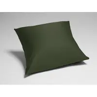 Yumeko Kussensloop Katoensatijn 65x65 Groen - Eco, Bio & Fairtrade