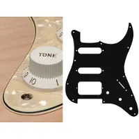 Boston ST-323-PC pickguard, Stallion, SSH, 3 pot holes, 3-5 switch, 3 ply, pearl cream