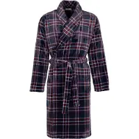 Pastunette - Badjas - Northern Checks - Fleece - Donkerblauw - Geruit - Maat 3XL