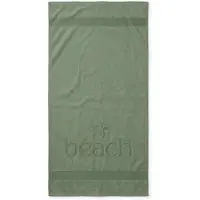 Zohome Strandlaken Turtle Beach - 100x200 cm - 100% Katoen - Green - Badlaken - Strandlaken - Strandhanddoek