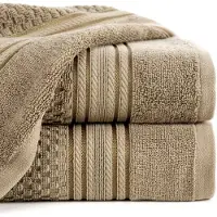 Eurofirany Luxe Katoenen Badhanddoek 70x140cm Beige 500gsm - Zacht & Absorberend
