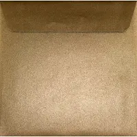 Netuno Metallic (parelmoer) bruine enveloppen A5 - 170 x 170 mm - 25 stuks - HK zelfklevend met plakstrip - 125 gram - Sirio Pearl -