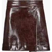 TwoDay meisjes PU rok aubergine maat 158/164
