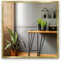 Tulup Wandspiegel - Moderne Decoratieve Spiegel - Toiletspiegel 50x50 cm - Spiegel Woonkamer
