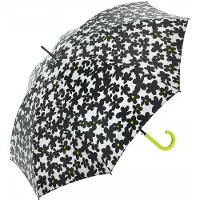 United Colors of Benetton Benetton Lange Automatische Paraplu Bloem Lime Punch - Winddicht