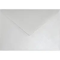 Netuno Metallic (parelmoer) witte enveloppen A6 - 114 x 162 mm - 25 stuks - NK natgelijmde - 110 gram - Sirio Pearl -