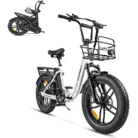 Samebike C05 Pro Elektrische Fatbike – Opvouwbare E-Bike - 250W Motor - 36V 13Ah Accu (70 km Bereik) - 20 Inch Brede Banden - Shimano 7 Versnellingen - met Dubbele Vering