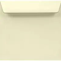 Netuno Gladde crème enveloppen A5 - 155 x 155 mm - 25 stuks - HK zelfklevend met plakstrip - 100 gram - Lessebo -