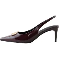 Next - Dames - Forever Comfort pumps met metalen details en hielbandje - Bruin