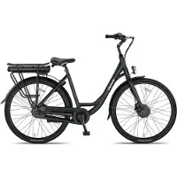 Crown Sydney - Elektrische Damesfiets - Elektrische Stadsfiets - 7 versnellingen - 28 inch - 52 cm - Mat Black
