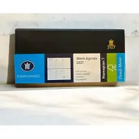 Ryam Zakagenda 2027 - Zakagenda 2027 - Memoplan 7 ZWART LIGGEND - Zachte Kaft - (16.9cm x 8.1cm)