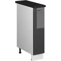 Vicco Apotheekkast Fame-Line, Antraciet Hoogglans/Wit, 20 cm, WB Antraciet