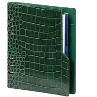 Kalpa 1016-09 hervulbare A5 Planner Organizer Compact Croco Groen 1 week per 2 paginas 2026-2027-2028