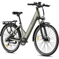 HDeye F28 Pro Elektrische Stadsfiets – 27.5" Wielen, 36V 15Ah Accu, 65km Bereik, 7-Speed Shimano, Dubbel Geveerd – Step-Through Frame