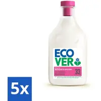 Ecover 5 x - Wasverzachter - Appelbloesem & Amandel - 1 liter - Wasverzachter Appelbloesem Amandel - Natuurlijke Wasverzachter - Plantaardige Wasverzachter - Zachte Was - Geurige Was