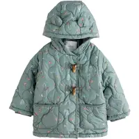 Next - Meisjes - Regenbestendig duffeljack met figuurtjes - Blauw