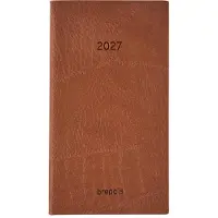 Brepols agenda 2027 - NOTAVISION [0.754] - LUCCA - Zakagenda - 1 week op 2 pagina's - Weekoverzicht - Bruin - 8.9 x 16 cm