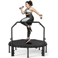Vali Fitness Trampoline - Trampoline Inground - Trampoline - Zwart - 41cm x 15cm x 98cm