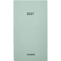 Brepols agenda 2027 - INTERPLAN [0.736] - SUNRISE - Zakagenda - 1 week op 2 pagina's - Weekoverzicht - Groen - 9 x 16 cm