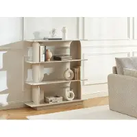 Vente-unique Plank met 3 planken in MDF - Beige LUSORIA