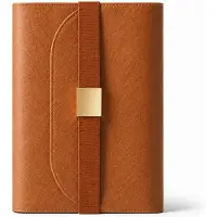 VHV - Notitieboek - Schrijfboek 14,5 x 21,2 cm - Papier - Bruin voor School en Kantoor