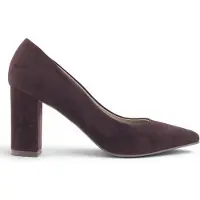 Noë Shoes Nirma Pump Dark Brown Suede