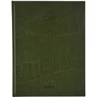 Brepols bureau agenda 2027 - OPTIVISION LARGE [0.117] - LUCCA - Bureau agenda - 1 week op 2 pagina's - Weekoverzicht - Groen - 17.1 x 22 cm