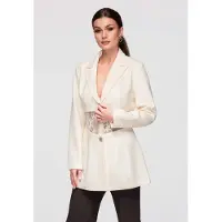 OMBRE Blazer - Slim Fit - Lange Mouw - Knopen Beige M