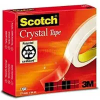 Scotch Crystal Transparante Plakband 19 mm x 66 m (12 Stuks)