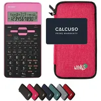 Sharp EL-531TH Roze incl. WYNGS Beschermhoes Roze - Wetenschappelijke Rekenmachine - Basis Pakket