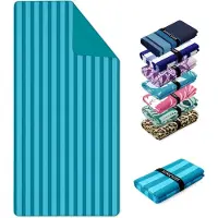 Famanu – Strandhanddoek voor heren en dames, microvezel 90 x 180 cm, zandbestendig, snel drogend, lichtgewicht zwembadlaken