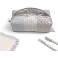 VHV Lichtblauwe Etui - Ruime Pennenzak voor School en Kantoor - Multifunctionele Organizer Tas - Duurzaam Make-up Tasje